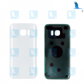 Back Cover Glass with lens - Bianco - S7 (G930) - OEM Back Cover Glass with lens - Bianco - S7 (G930) - OEM