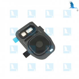 Support arrière avec lentille camera & Lentille Flash - Noir - Galaxy S7/S7 Edge Support arrière avec lentille camera & Lentille Flash - Noir - Galaxy S7/S7 Edge