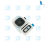 Support arrière avec lentille camera & Lentille Flash - Blanc- Galaxy S7/S7 Edge