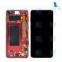 LCD + Tactile + Châssis - GH82-18850H,GH82-18835H - Rouge - Samsung S10 - G973F - Original - qor