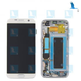 LCD, Touchscreen, Frame - GH97-18767D,GH9718533D - Blanc - S7 Edge G935 LCD, Touchscreen, Frame - GH97-18767D,GH9718533D - Blanc - S7 Edge G935