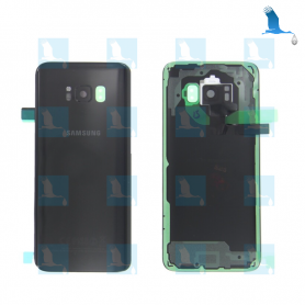 Copertina posteriore - GH82-13962A - Nero (Midnight Black) - Samsung S8 (SM-G950) - original - qor Copertina posteriore - GH82-13962A - Nero (Midnight Black) - Samsung S8 (SM-G950) - original - qor