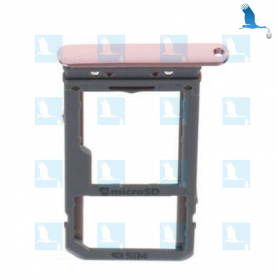 Support carte SIM rose - SIM Card Tray pink - Samsung S8 / S8+ Support carte SIM rose - SIM Card Tray pink - Samsung S8 / S8+