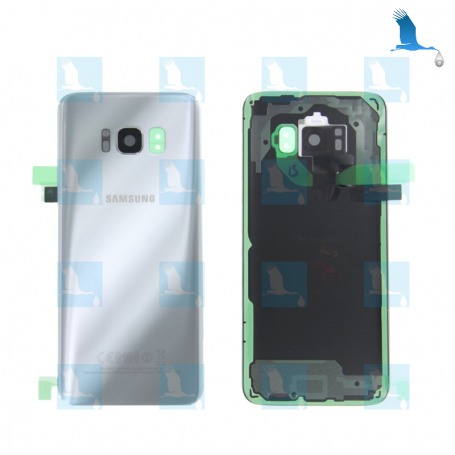 Einbandrückseite  - GH82-13962B - Silber (Arctic Silver) - Samsung S8 (SM-G950) - oem