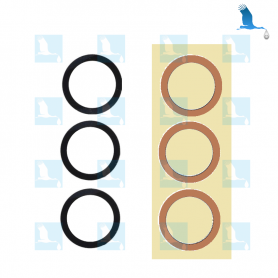 Camera lens only (set 3 pieces) with sticker - GH64-08564A - GH64-08565A - Galaxy S21 FE (G990B) - ori