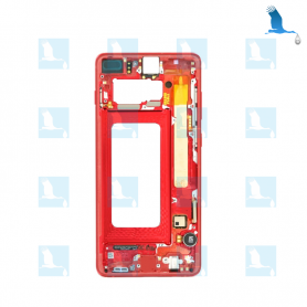 S10+, Frame - GH82-18849H/GH82-18834H - Rouge - S10+ (G975F) - ori