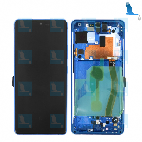 S10 Lite - LCD+Touch+Frame - GH82-21672C,GH82-21992C - Blau (Prism Blue) - S10 Lite (G770F / A91) - original - qor