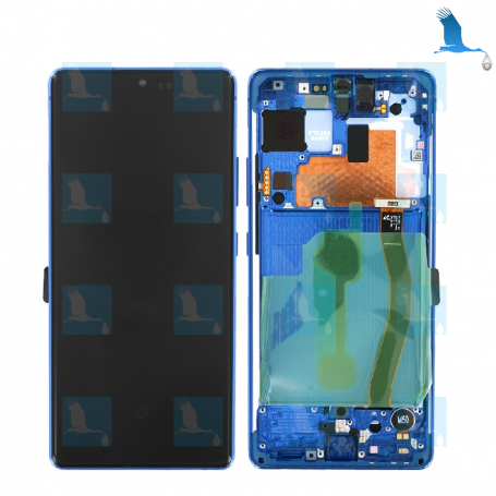 S10 Lite - LCD+Touch+Frame - GH82-21672C,GH82-21992C - Bleu (Prism Blue) - S10 Lite (G770F / A91) - original - qor