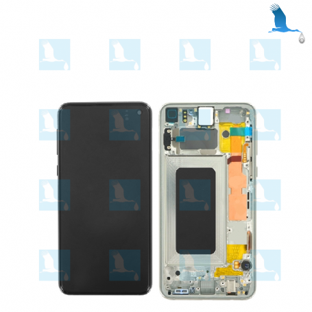 S10e - service pack - LCD+Touch+Frame - GH82-18836B, GH82-18852B -  Prism white - S10e (G970)