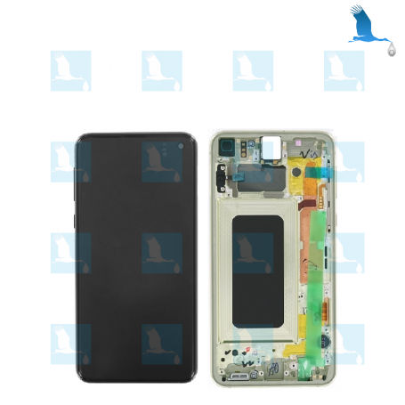 S10e - service pack - LCD+Touch+Frame - GH82-18836G, GH82-18852G - Yellow (Canary yellow) - S10e (G970)
