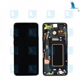 LCD + Touchscreen + Frame - GH97-21691A,GH97-21692A - Noir - S9+ G965F  - original - qor LCD + Touchscreen + Frame - GH97-21691A,GH97-21692A - Noir - S9+ G965F - original - qor