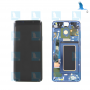 LCD + Touchscreen + Frame - GH97-21691D,GH97-21692D - Bleu - S9+ G965F - original - qor