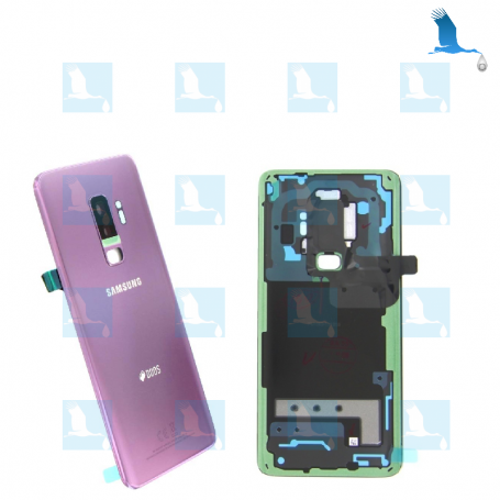 Back cover glass - Batterie cover - GH82-15652A - Purple - Samsung S9 Plus (SM-G965) - qor