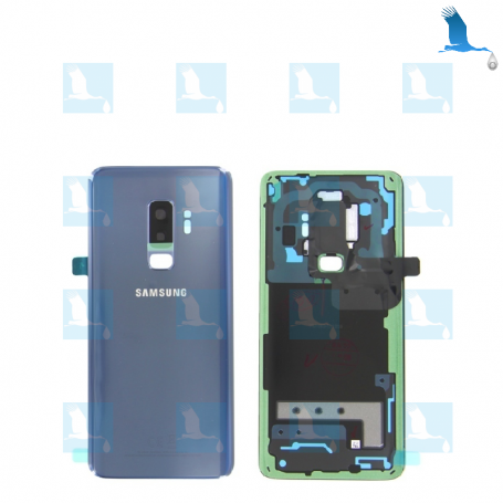 Verre arrière - Cache batterie - GH82-15652D - Bleu - Samsung S9 Plus (SM-G965) - original - qor