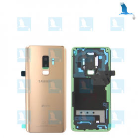 Back cover glass - Batterie cover - GH82-15652E - Sunrise Gold - Samsung S9+ (G965) - original - qor Back cover glass - Batterie cover - GH82-15652E - Sunrise Gold - Samsung S9+ (G965) - original - qor