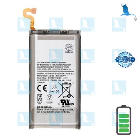 Batteria S9 - EB-BG960ABE - GH82-15963A - 3,85V.3000mAh 11,56Wh - Samsung S9  (G960F) - service pack
