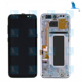 LCD + Touchscreen + Frame- GH97-20470C, GH97-20564C - Purple (Orchid Gray) - S8+ original - qor