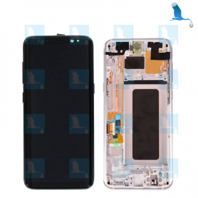 LCD + Touchscreen + Frame - GH97-20470B - Argent/Silver - S8+