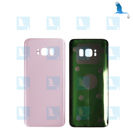 Vitre arrière Samsung S8 Plus (SM-G955) – GH82-14015E - Rose Poudré