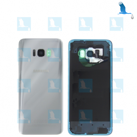 Back Cover - Silver - GH82-14015B - Service Pack - Samsung S8 Plus (SM-G955)
