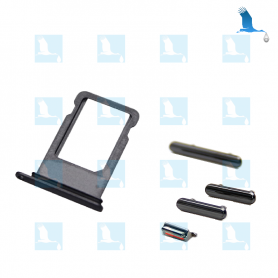 Support carte SIM + Button Home, Volume, Power - Noir - iPhone X
