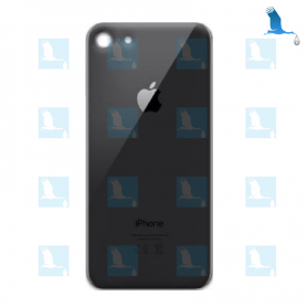 Back cover glass - Großes Loch - Schwarz - iPhone 8 Back cover glass - Großes Loch - Schwarz - iPhone 8