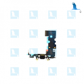 Charging Port & Audio Flex Cable - Noir - iP8 - QOR