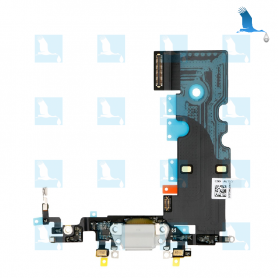 Charging Port & Audio Flex Cable - Blanc - iP8 - QOR