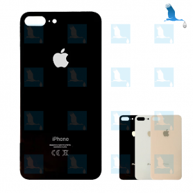 Vitre arrière - Noir - Grand orifice - iPhone 8+ oem Vitre arrière - Noir - Grand orifice - iPhone 8+ oem