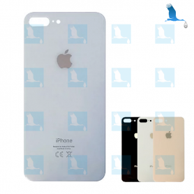 Rear Glass cover - White - Large hole - iPhone 8+ oem Rear Glass cover - White - Large hole - iPhone 8+ oem