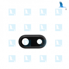 Lentille camera arrière et support - Noir - iP8+ QON