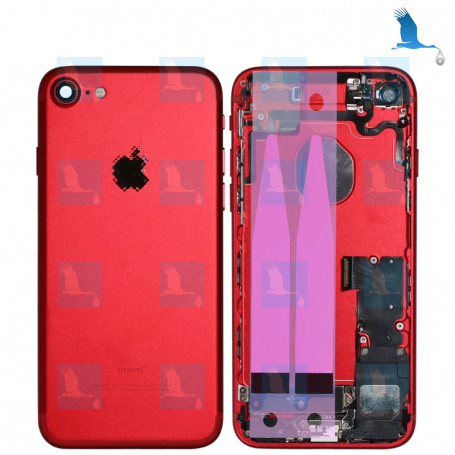 Back Cover Housing Assembly - Rosso - iPhone 7 - OEM/QOR