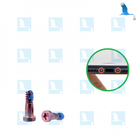 2 x Vis de fermeture - Rose - iP7 / iP7+ Orig 2 x Vis de fermeture - Rose - iP7 / iP7+ Orig