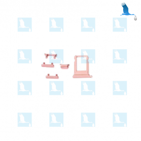 Sim Card Tray & Side Button - Pink - iPhone 7+  QON