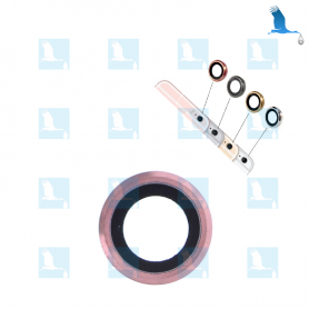 Lentille caméra arrière & support - Rose - iP6+/6S+ QON Lentille caméra arrière & support - Rose - iP6+/6S+ QON