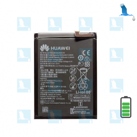 Batteria - HB396285ECW - 24022573 - 3400 mAh - Huawei P20 (EML-L29C)/Honor 10 (COL-AL00/COL-L29)