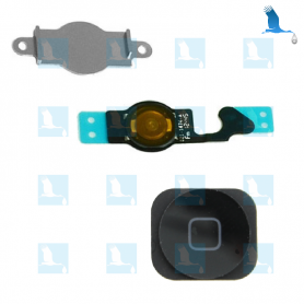 Home Button & Flex Assembly - Noir - iPhone 5 - original - qor Home Button & Flex Assembly - Noir - iPhone 5 - original - qor