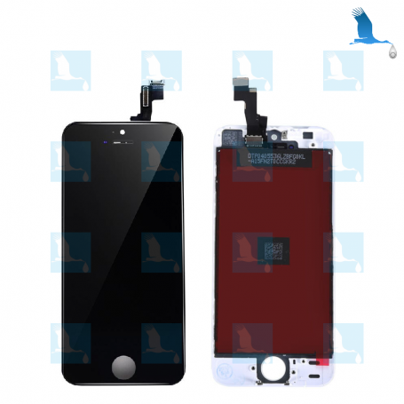LCD & Digitizer - Schwarz - iPhone 5S/SE - Original - qor