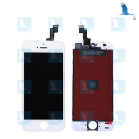 LCD Écran & Digitizer - Blanc - iPhone 5S/SE - Original - qor LCD Écran & Digitizer - Blanc - iPhone 5S/SE - Original - qor