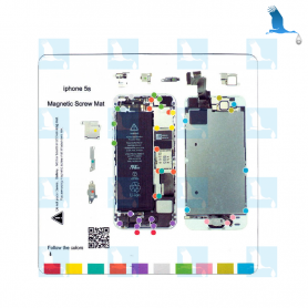 Tapis magnétique (mémorise la position des vis) - iPhone 5S / 5SE Tapis magnétique (mémorise la position des vis) - iPhone 5S / 5SE