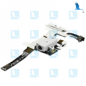 Nappe bouton vibreur / volume & prise jack iPhone 4S - Blanc Nappe bouton vibreur / volume & prise jack iPhone 4S - Blanc
