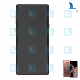 Note 9, LCD + Châssis - GH97-22269D,GH97-22270D - Cuivre (Metallic Copper) - Galaxy Note 9 - N960 - original - qor Note 9, LCD + Châssis - GH97-22269D,GH97-22270D - Cuivre (Metallic Copper) - Galaxy Note 9 - N960 - original - qor