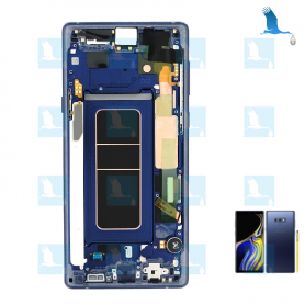 Note 9, LCD + Châssis - GH97-22269B,GH97-22270B - Bleu (Ocean Blue) - Galaxy Note 9 - N960 - qor Note 9, LCD + Châssis - GH97-22269B,GH97-22270B - Bleu (Ocean Blue) - Galaxy Note 9 - N960 - qor