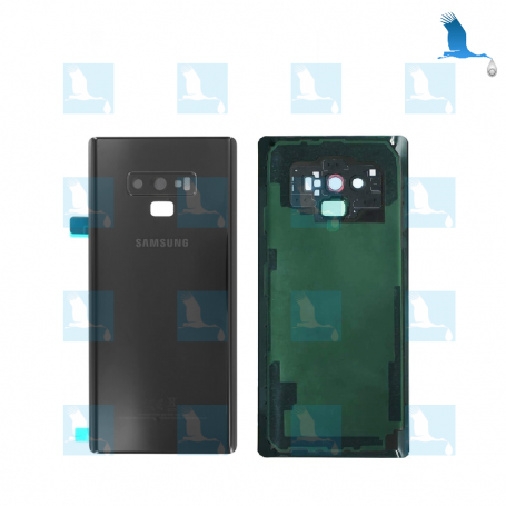 Back cover batterie case with lens - Black - Note 9 - N960F - qor