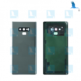 Verre de couverture arrière avec lentille - Gris (Grey) - Note 9 - N960F - qor Verre de couverture arrière avec lentille - Gris (Grey) - Note 9 - N960F - qor
