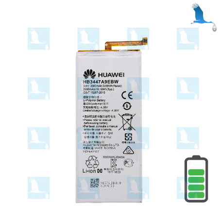 Batteria - HW3447A9EBW - 2402185 - 2600mAh - Huawei P8 (GRA-L09) - qor