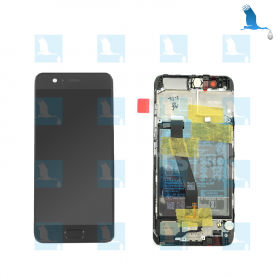 LCD Touchscreen + Frame - Black - 02351DGP - Huawei P10 (VTR-L09)
