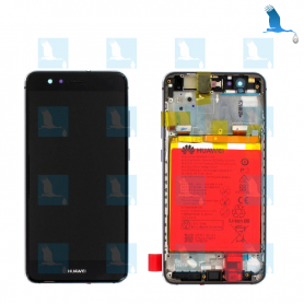 LCD + Touchscreen + Frame + Battery - 02351FSE/02351FSG - Noir - Huawei P10 Lite (WAS-LX1) - original - qor