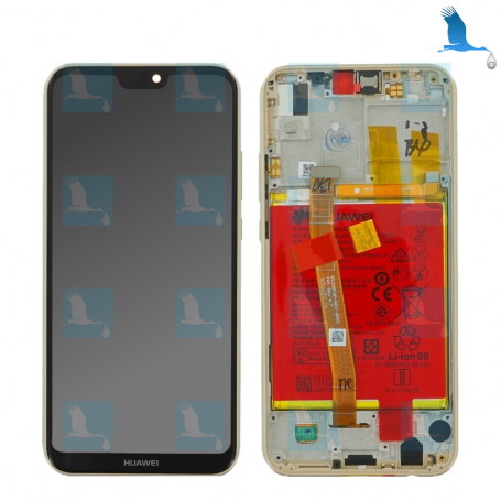 LCD + Chassis + Batterie - 02351WRN - Or - Huawei P20 Lite (ANE-LX1) - service pack