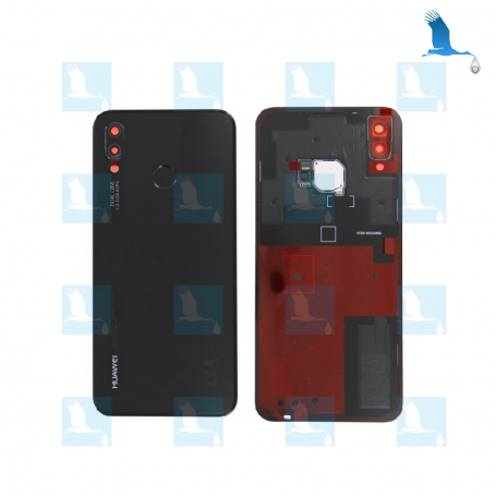 Verre de couverture arrière avec lentille - 02351VNT - Noir (Midnight black) - Huawei P20 Lite (ANE-LX1) - oem